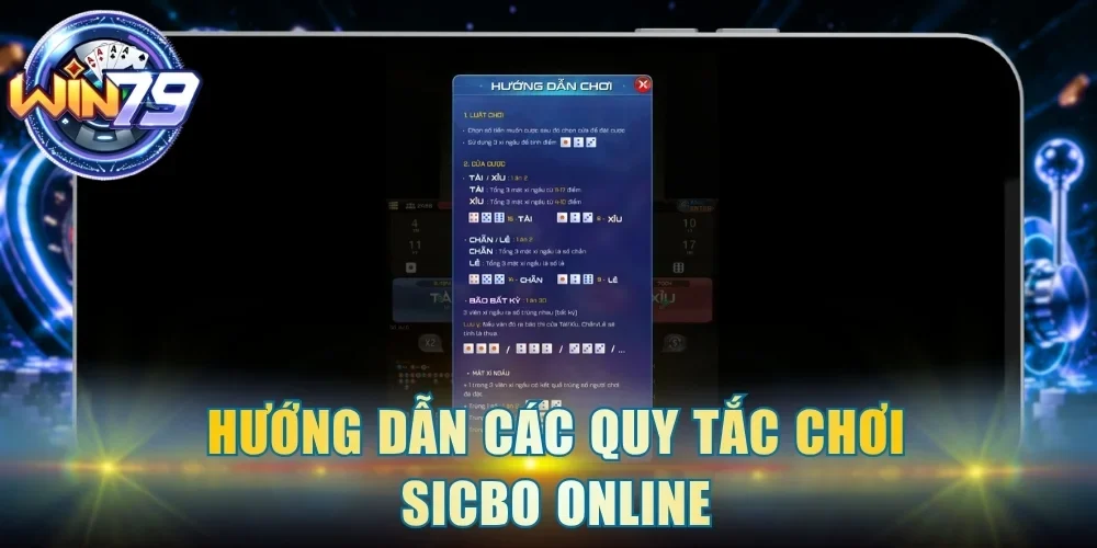 Hướng dẫn các quy tắc chơi Sicbo online