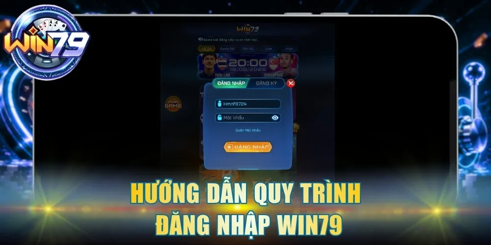 Hướng dẫn quy trình đăng nhập Win79