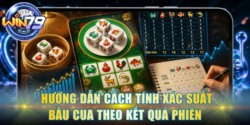 Hướng dẫn cách tính xác suất Bầu Cua theo kết quả phiên