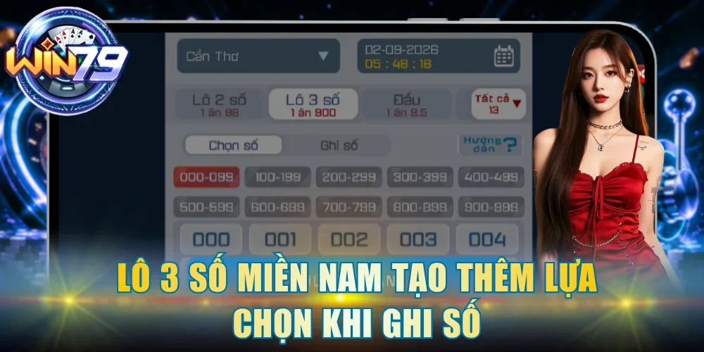 Lô 3 số miền Nam tạo thêm lựa chọn khi ghi số
