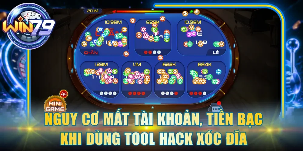 Nguy cơ mất tài khoản, tiền bạc khi dùng tool hack xóc đĩa