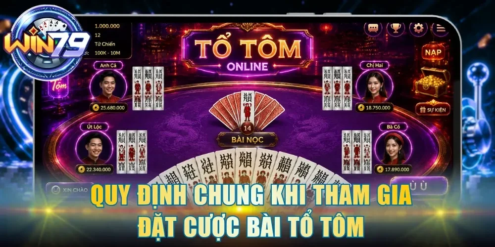 Quy định chung khi tham gia đặt cược Bài Tổ Tôm