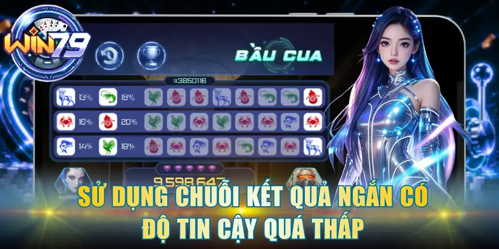Sử dụng chuỗi kết quả ngắn có độ tin cậy quá thấp