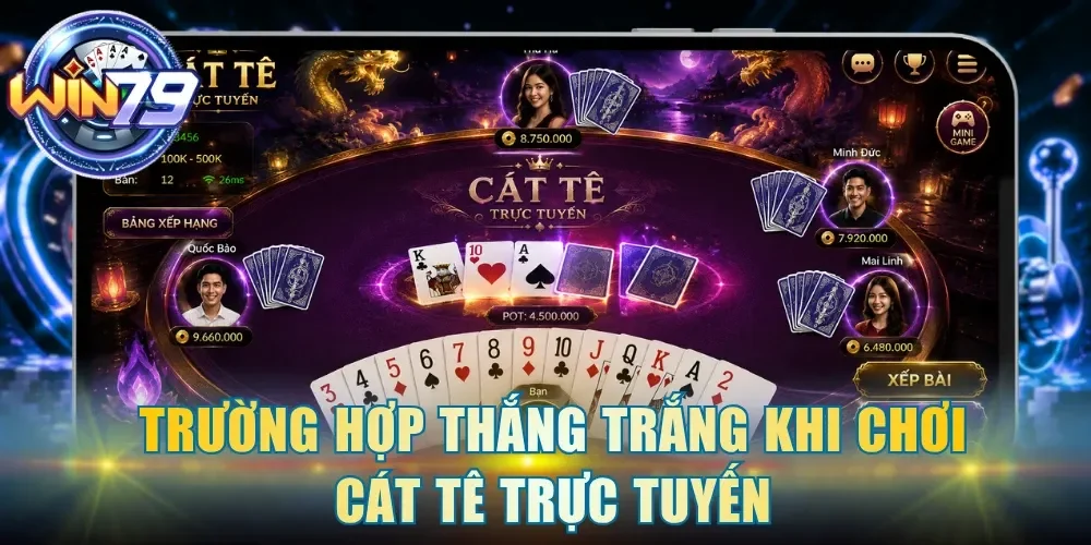 Trường hợp thắng trắng khi chơi Cát Tê trực tuyến