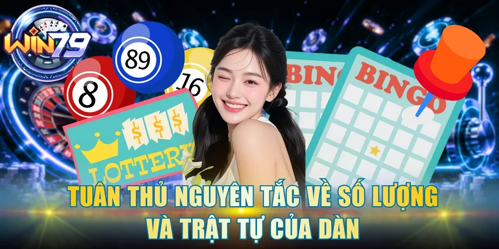 Tuân thủ nguyên tắc về số lượng và trật tự của dàn